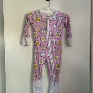 Little Sleepies - Pink Breakfast Buddies Zippy - 3-6m